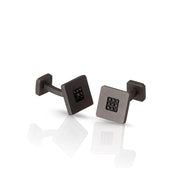 MANO|J Gemelli in titanio e diamanti black MINGEMT18BGEM